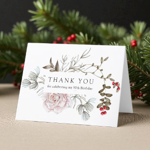 90e anniversaire Hiver Merci floral