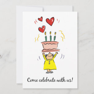 90e anniversaire Invitation Femme avec Humour de g