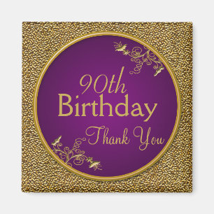 90e anniversaire Merci Magnet cadeau