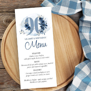 90e fête d'anniversaire Menu plat entièrement modi