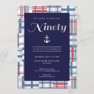 90e Invitation d'anniversaire - 90e été nautique