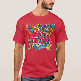 90er Aiight 1990 Sprüche Zitate Statement Cool Ret T-Shirt