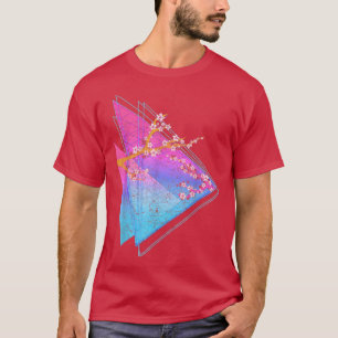 90er Art Sakura Blume Blossom Japan Vaporwave Cher T-Shirt