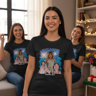 90er Bootleg-Rap-Shirt mit individuellem Foto Vint T-Shirt
