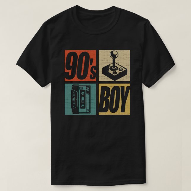 90er Boy 1990er Fashion 90 Theme Party 90ties T-Shirt (Design vorne)