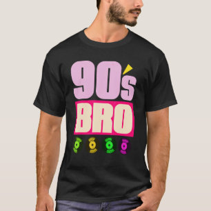 90er Bro 1990er Musik Theme Party Vinyl 90er T-Shirt