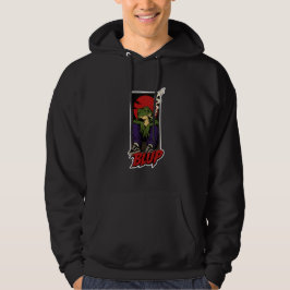 90er Grunge Skater Frosch BLUP Schwarzer Hoodie