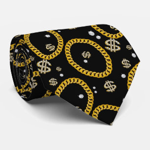 90er Hip Hop Rap Musik Cuban Link Kette Krawatte