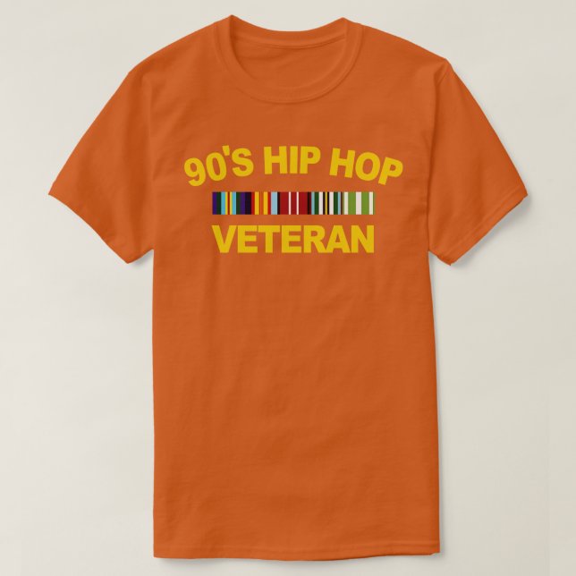 90er Hip Hop Veteran Tapestry T-Shirt (Design vorne)