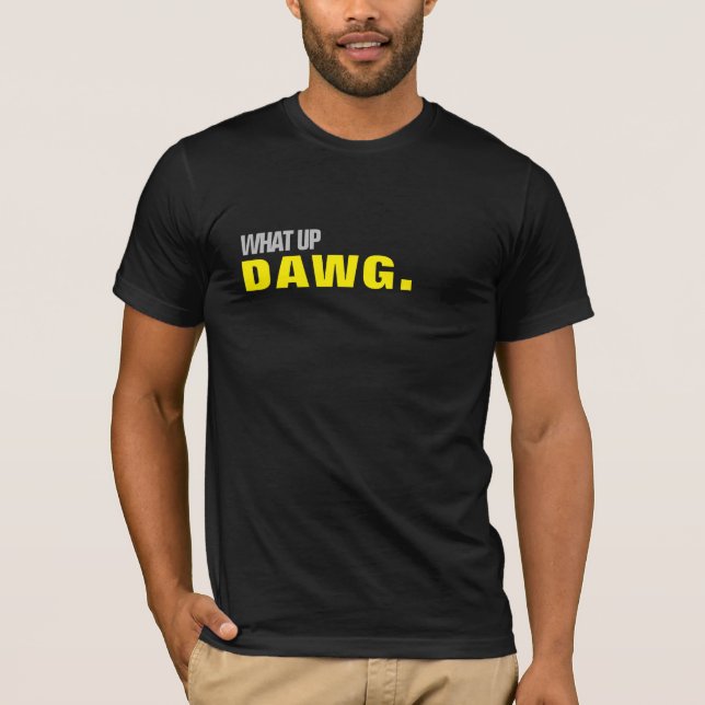 90ER HIP HOP WAS AUF HUND, MENS T - SHIRT (Vorderseite)