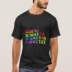 90er Hip Hop WAVY Gefärbte Krawatte Party Shimmy S T-Shirt