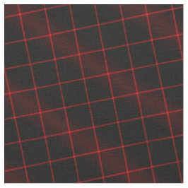 90er Inspiriert Kariertes Muster Grunge Red Black  Stoff