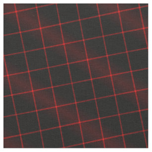 90er Inspiriert Kariertes Muster Grunge Red Black  Stoff