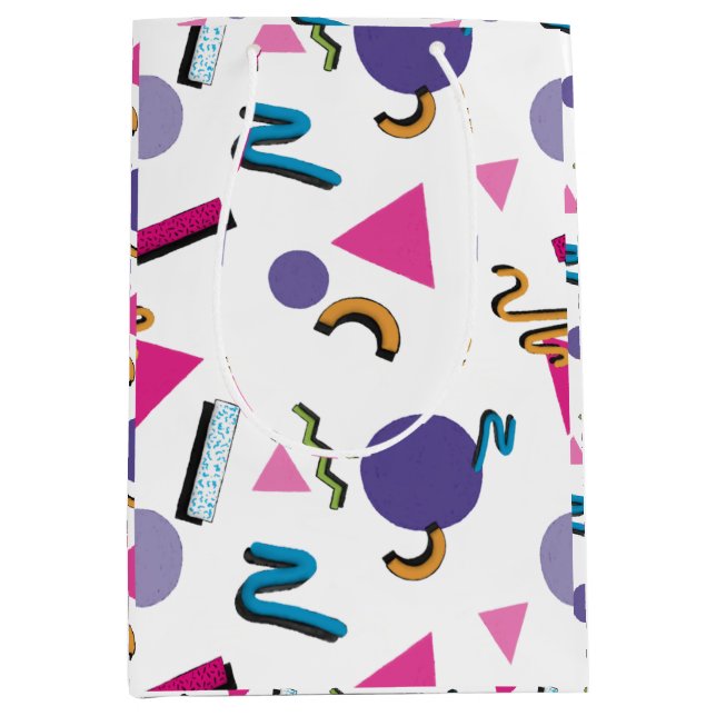 90er-Jahre-Formen-Geschenktasche Mittlere Geschenktüte (Vorderseite)