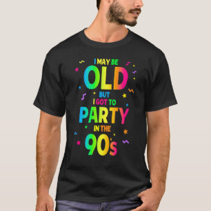 90er Jahre für Damen-Rave-Outfit & Extravagantes K T-Shirt
