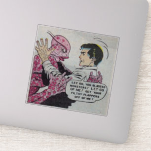 90er Jahre Horror Comicen im goldenen Zeitalter Aufkleber