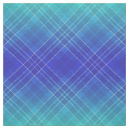 90er Jahre Kariertes Muster Aqua Blue Ombre Unisex Stoff