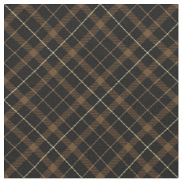 90er Jahre Kariertes Muster Brown Grunge Earthy Da Stoff
