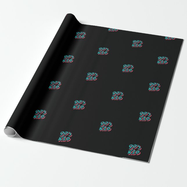90er-Kind  Geschenkpapier (Ungerollt)