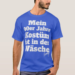 90er-Kostüm in Unterwäsche Retro-Outfit Neunziger T-Shirt