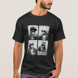 90er lustige Gangster Katzen Hip Hop Straße Urban T-Shirt