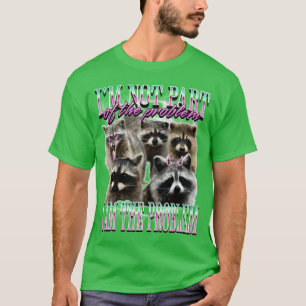 90er lustiger Waschbär-Meme-Bootleg-Familie T-Shirt