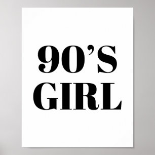 90er-Mädchen Poster