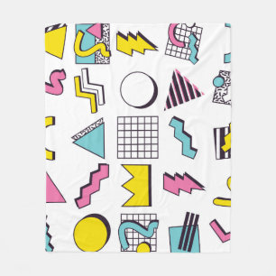 90er Memphis: Pop-Designelemente. Fleecedecke