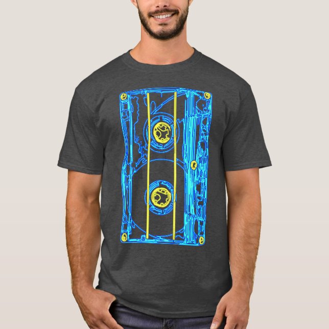 90er Outfit Cassette Tape Disco Kostüm 90er T-Shirt (Vorderseite)