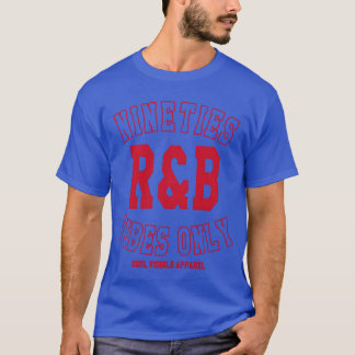 90er Rb Vibes Only Varsity Nineties Rnb Musik Freu T-Shirt