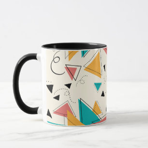 90er Retro-Geometrie-Tasse Tasse