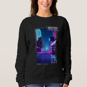 90er Retro Synthwave japanischer Vaporwave Otaku Ä Sweatshirt