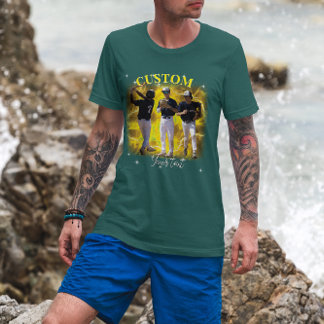 90er Sport Bootleg Rap Custom-Foto T-Shirt