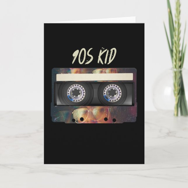 90er Vibe Mixtape Cassette 90er BIrdday Karte (Vorderseite)