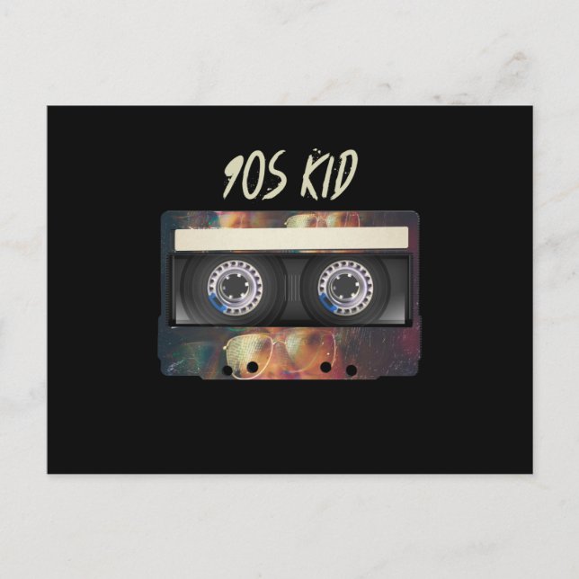 90er Vibe Mixtape Cassette 90er BIrdday Postkarte (Vorderseite)