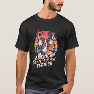 90er Vintage American Staffordshire Terrier Amstaf T-Shirt
