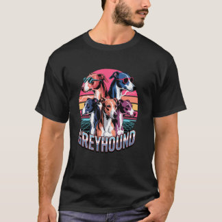 90er Vintage English Greyhound English Windhund T-Shirt