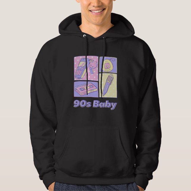 90s Baby Vintage Retro Style Hoodie (Vorderseite)