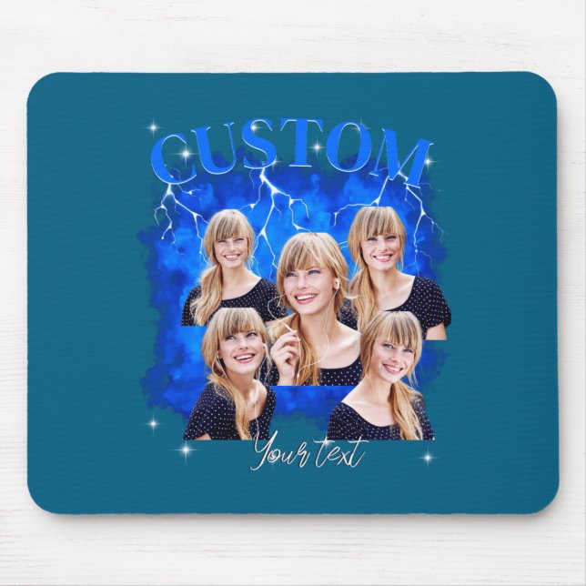 90s Bootleg Rap Tee Photo  Mousepad (Vorne)