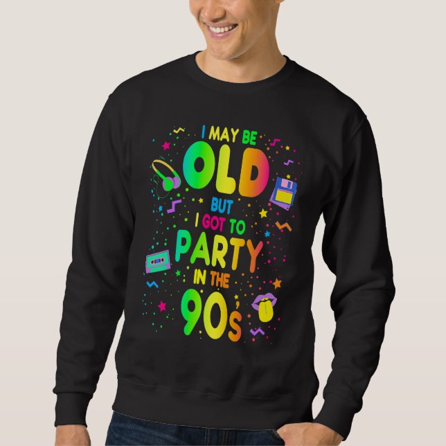90s For Women Rave Outfit & 1990s Fancy Dress 3 Sweatshirt (Vorderseite)