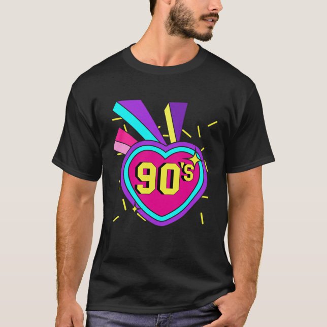 90s Outfit Retro Party 90s Costume Theme Party T-Shirt (Vorderseite)