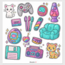 90s Prop Pack Stickers – Glitter