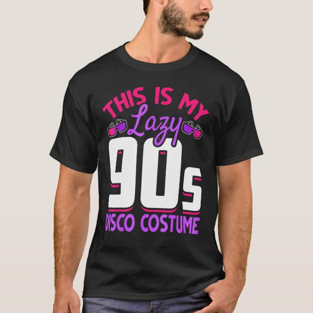 90s Retro Costume Party 1990s Disco Music  Ninetie T-Shirt (Vorderseite)