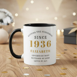 90th Birthday 1936 Add Name Elegant Tasse
