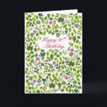 90th Birthday Scattered Leaves Card Karte<br><div class="desc">90th Birthday Card. A lovely card to send birthday wishes for a 90th birthday. Say happy birthday with a card full of scattered leaves and flowers. A card suitable for either a man or a woman.</div>