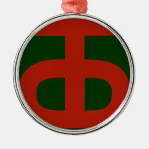 90th Infantry Ornament Aus Metall