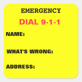 911 Aufkleber