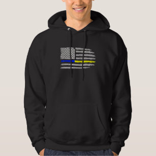 911 Betreiber mit dem ersten Responder 911-Flag fü Hoodie