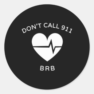 911 BRB POTS Dysautonomie Awareness T-S Runder Aufkleber