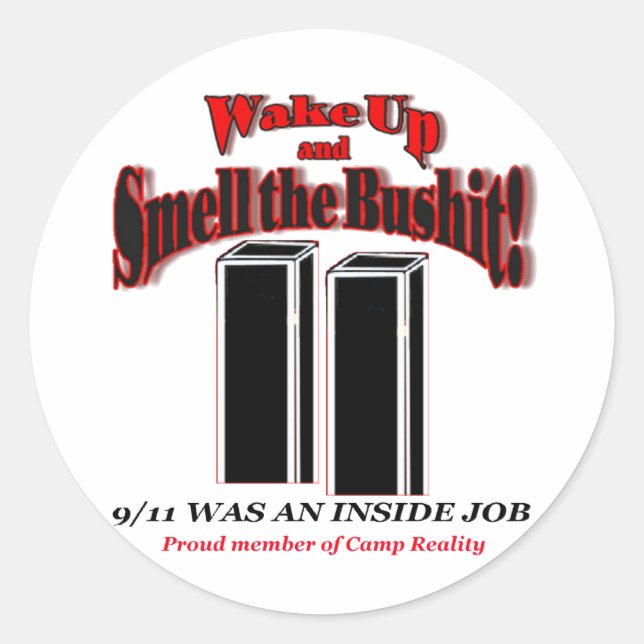 911 Bushit Stickers (Vorderseite)